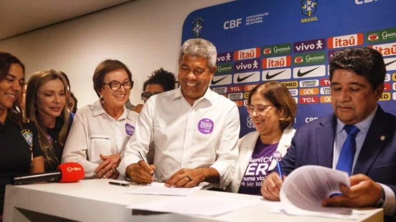 Compromisso pelo Feminicídio Zero e protocolo, Não é Não, são lançados durante eliminatórias da Copa do Mundo 2026, em Salvador