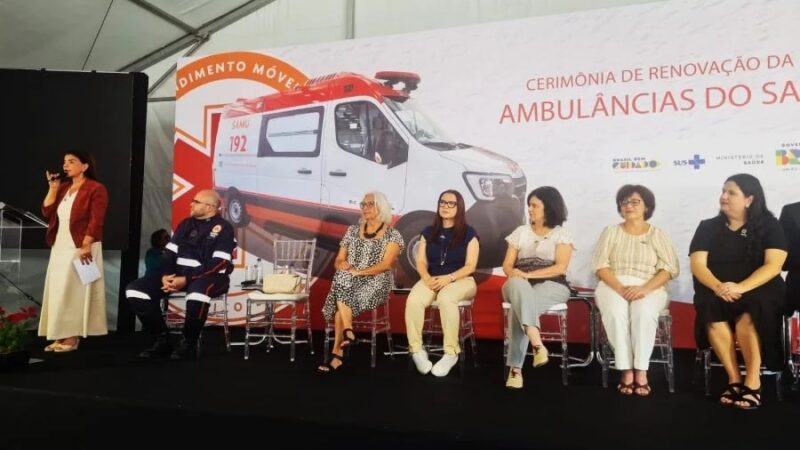 Ministério da Saúde entrega 27 novas ambulâncias do Samu para 23 municípios da Bahia