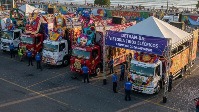 Carnaval 2026: Detran-BA inicia vistoria de trios elétricos em Salvador